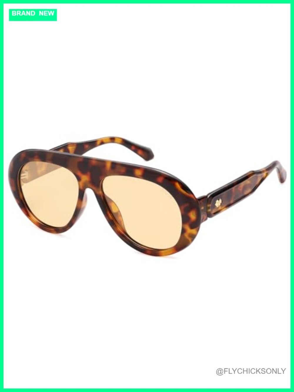 Trendy Oversized Polarized Aviator Sunglasses